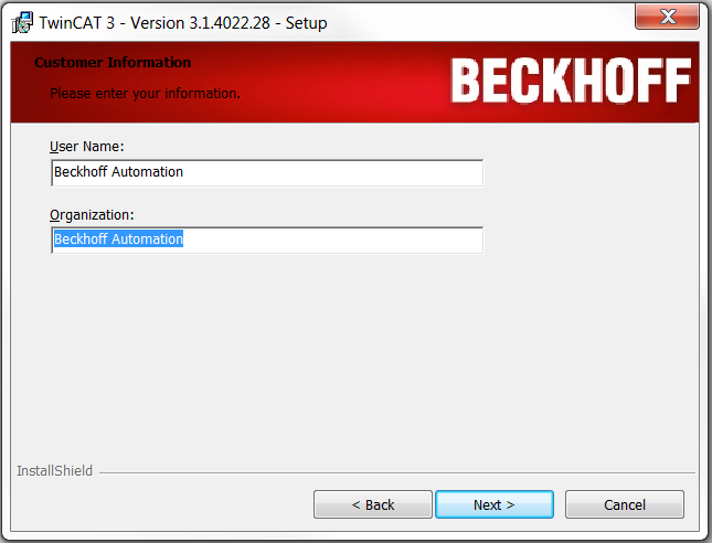 Installing TwinCAT 3 Engineering and Runtime 4: