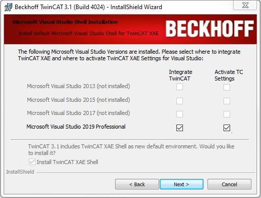 Installing TwinCAT 3 Engineering and Runtime 6: