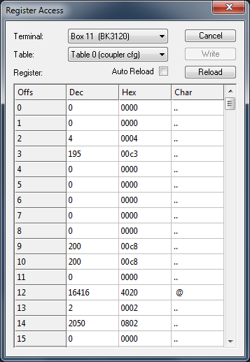 Register access 1: