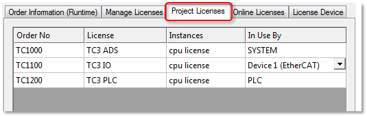 Determining required licenses 1:
