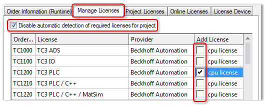 Determining required licenses 3: