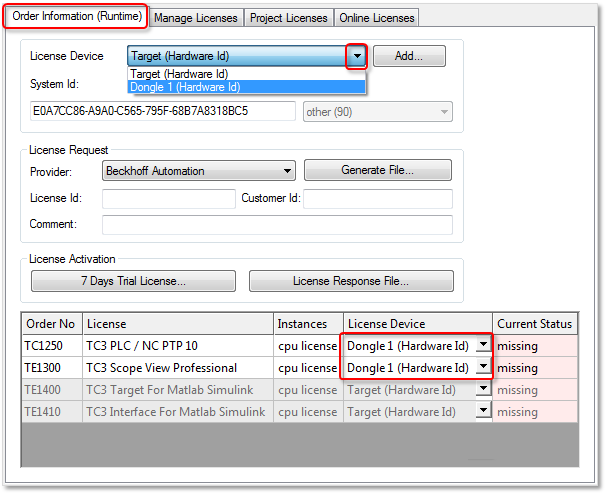 Creating License Request Files 10: