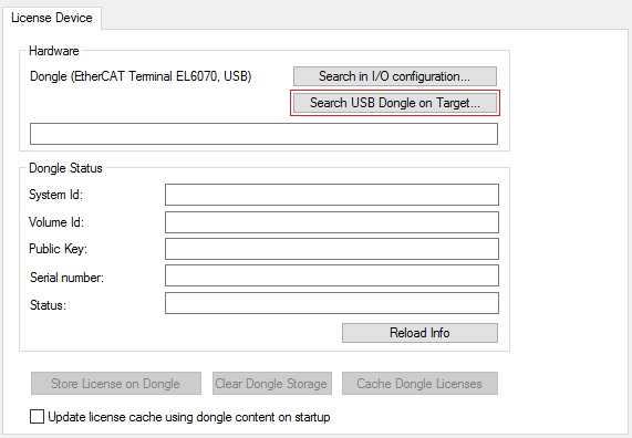 Commissioning and configuring license dongles 6:
