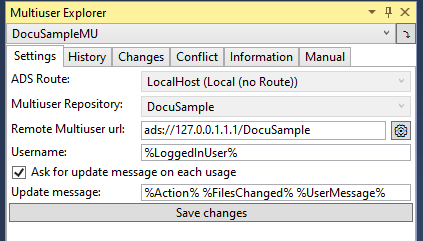 Settings tab 2: