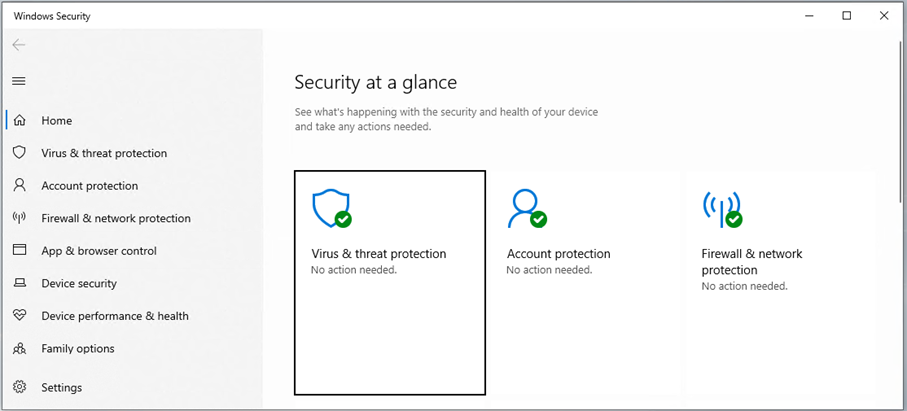 Configuring and activating Windows Defender 6: