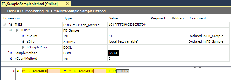 Monitoring in Programming Objects 13: