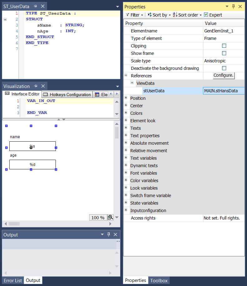 Interface editor 2: