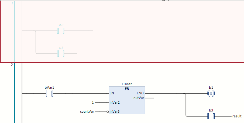 Programming in the Ladder editor 12: