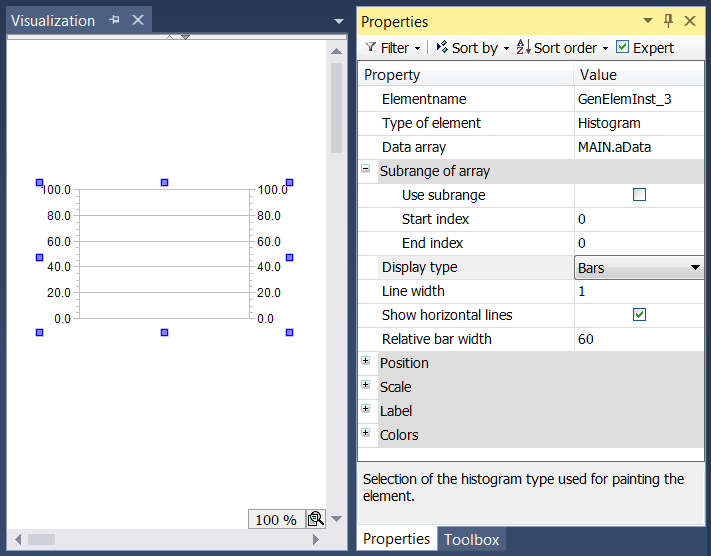 Configuration of a histogram 3: