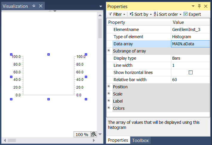 Configuration of a histogram 1: