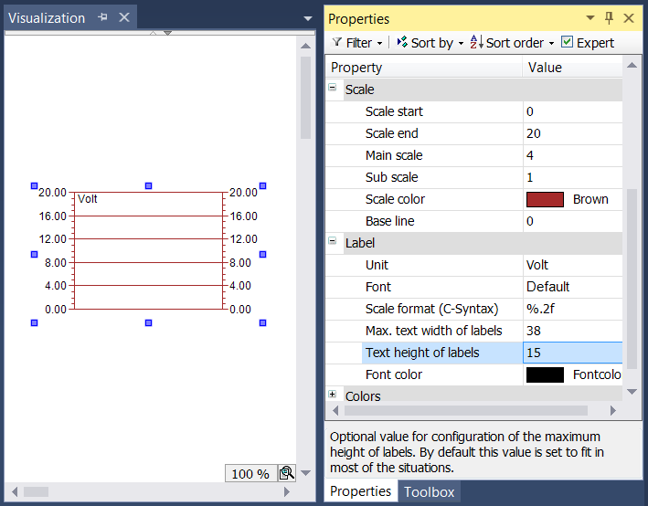 Configuration of a histogram 7: