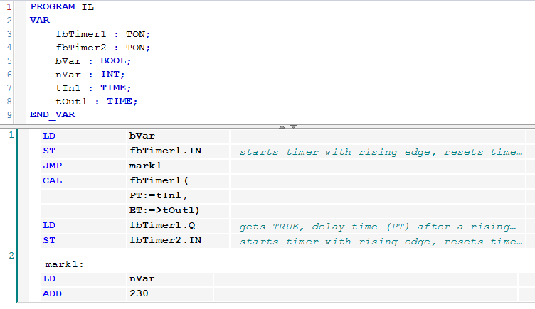 FBD/LD/IL 3: