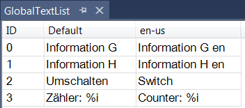 Managing Static Text in Global Text Lists 2: