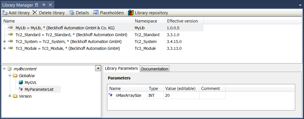 Object Parameter List 3: