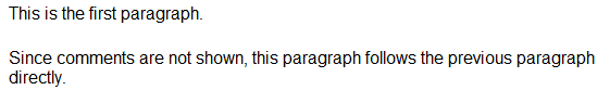 Internal comments 1: