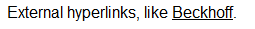 External hyperlinks 4: