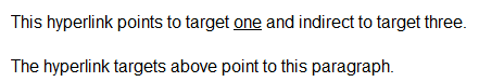 Indirect hyperlinks 1: