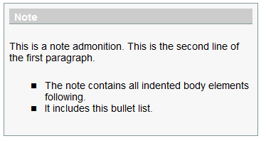 Specific notes 1: