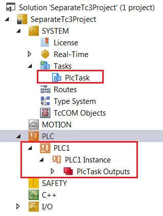 Creating a TMC file and adding it to the TwinCAT project 4: