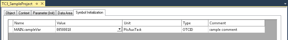 Attribute 'TcInitSymbol' 4: