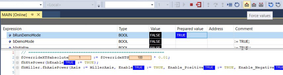Forcing and Writing Variables Values 6: