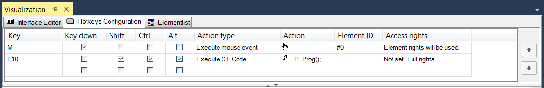 Hotkeys configuration 1: