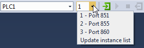Command Active PLC instance 1: