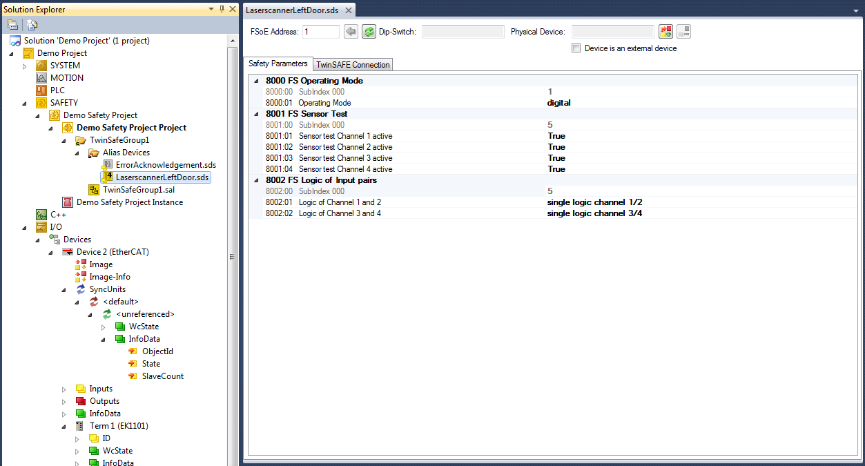 Configuration of an alias device 1: