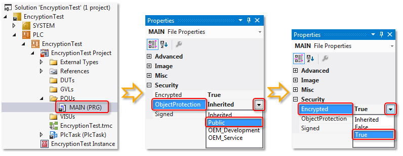 Assigning user access rights in the project 5: