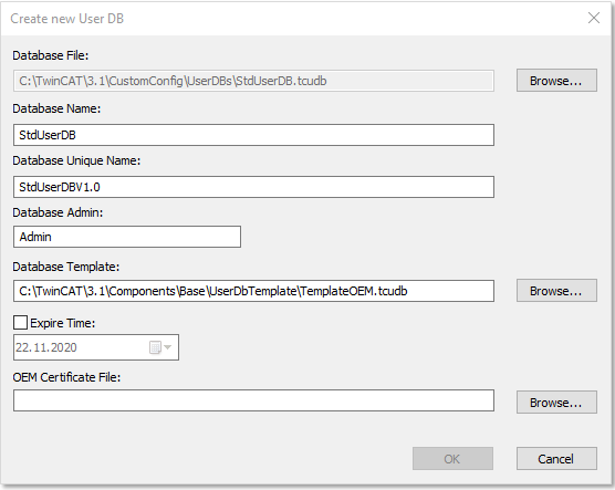 Creating a user database  5: