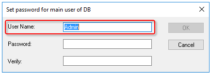Adding/changing database administrators 3: