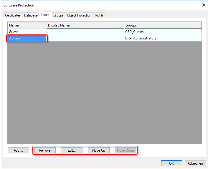 Adding/changing database administrators 7: