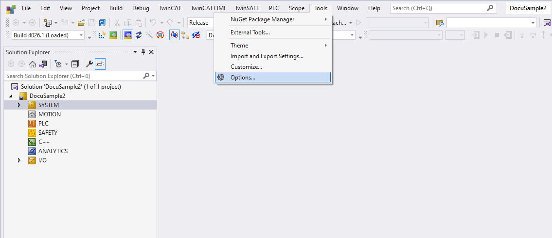 Configuration of the Source Control Client 1: