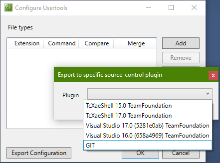 Selection of the Compare Tool 4: