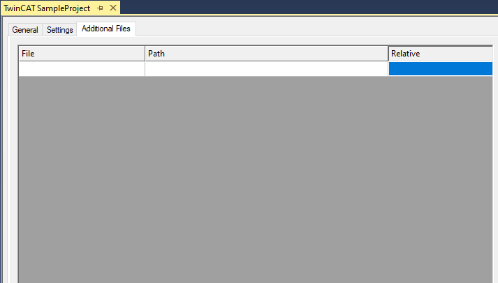 Additional Files tab 1:
