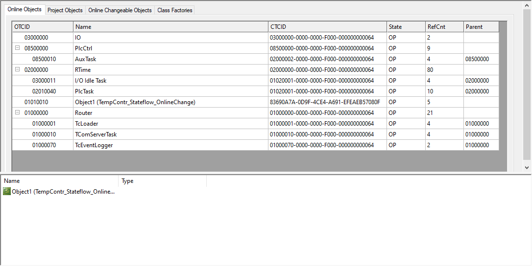 Online Objects tab 1: