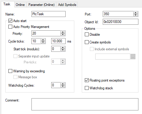 Task tab 1: