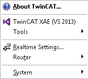 System menu 1: