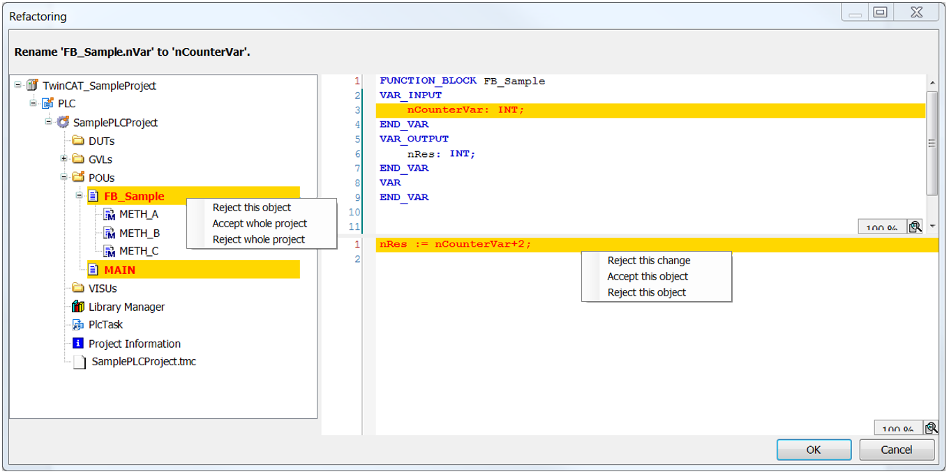 Command Rename '<variable>' 1: