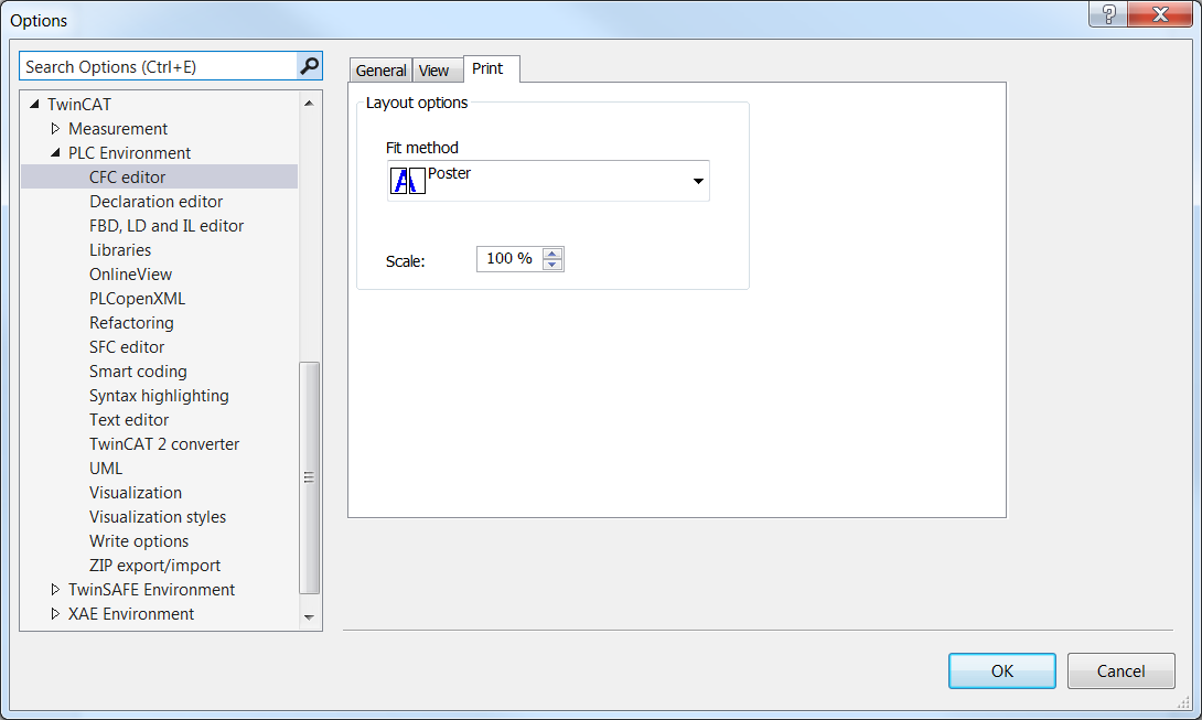 Dialog Options - CFC Editor 7: