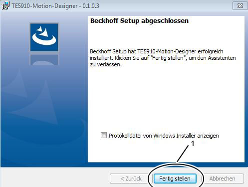 Installing TC3 Motion Designer 10: