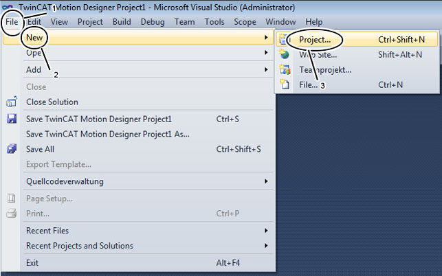 Creating a new project 4: