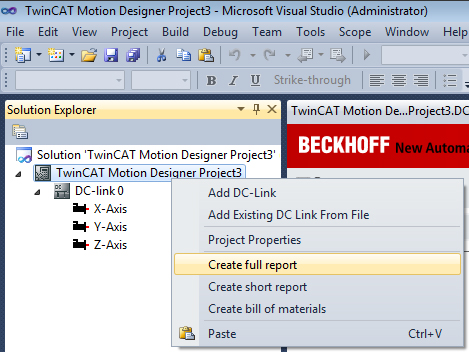 Creating a report 1: