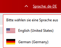Setting the language 2: