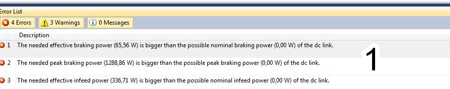 Bill of materials and data sheet (axis) 7: