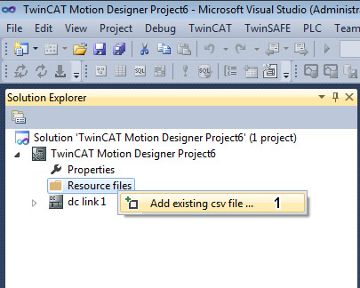 Importing a CSV file (configuration example) 1: