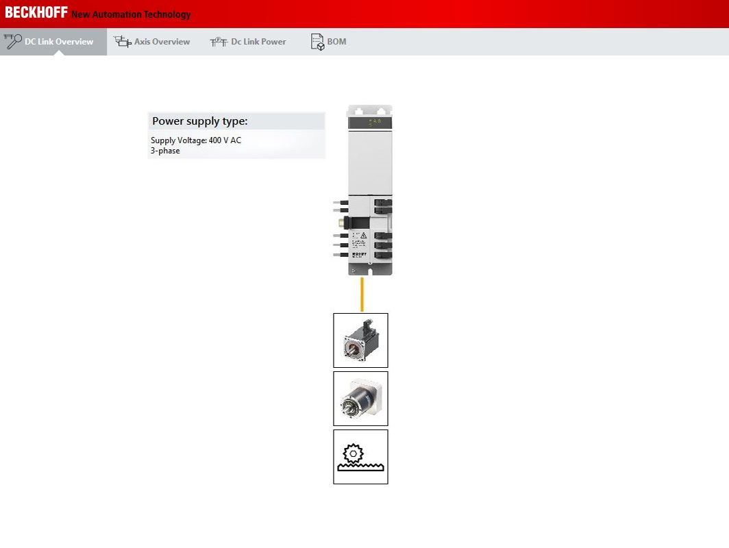 User interface of the DC link 1: