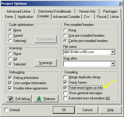 Linking into Borland C++ Builder 5.0 1: