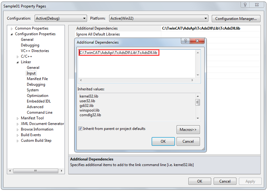Linking into Visual C++ 1: