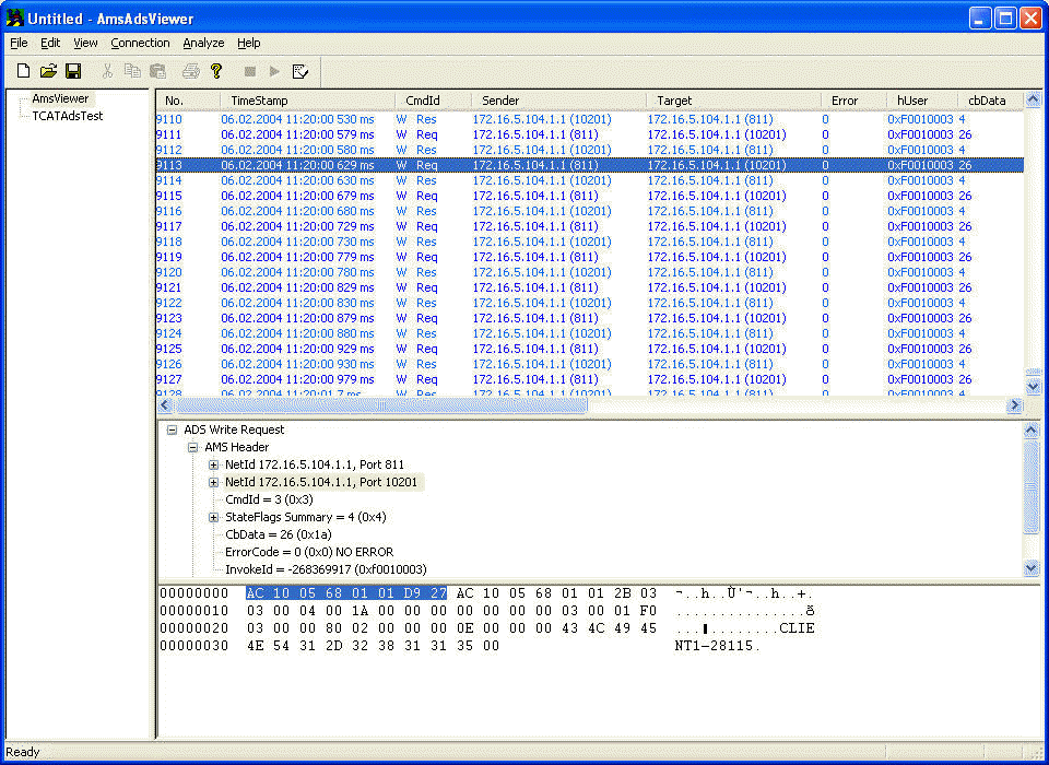Loading and analyzing capture files (offline mode) 1:
